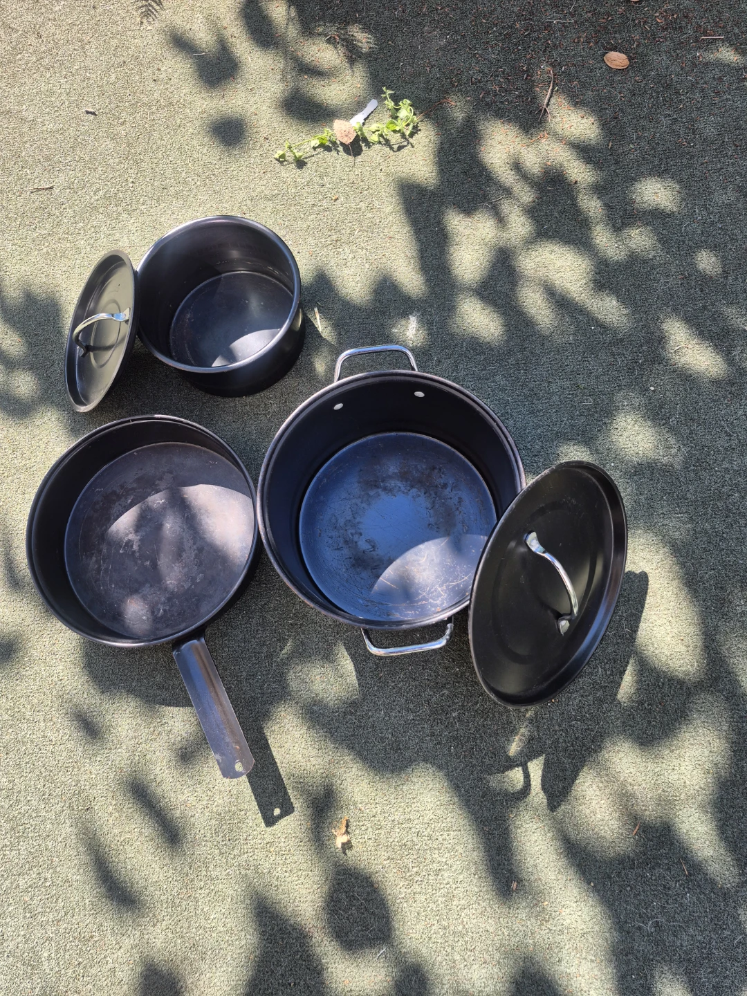 3-Piece stackable Camping Cookware Set