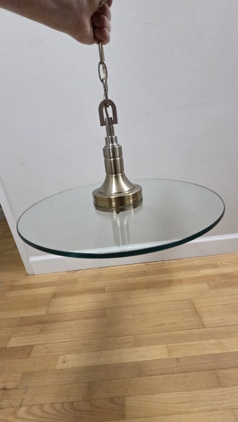 Ceiling light w/glass shade, see description for pickup info - photo 2