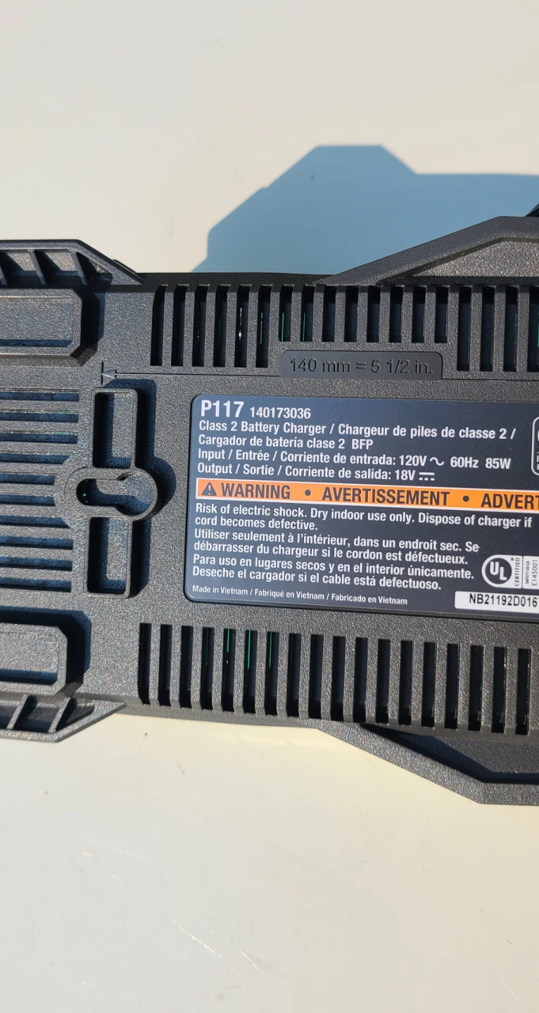 New RYOBI P117 Battery Charger - photo 3