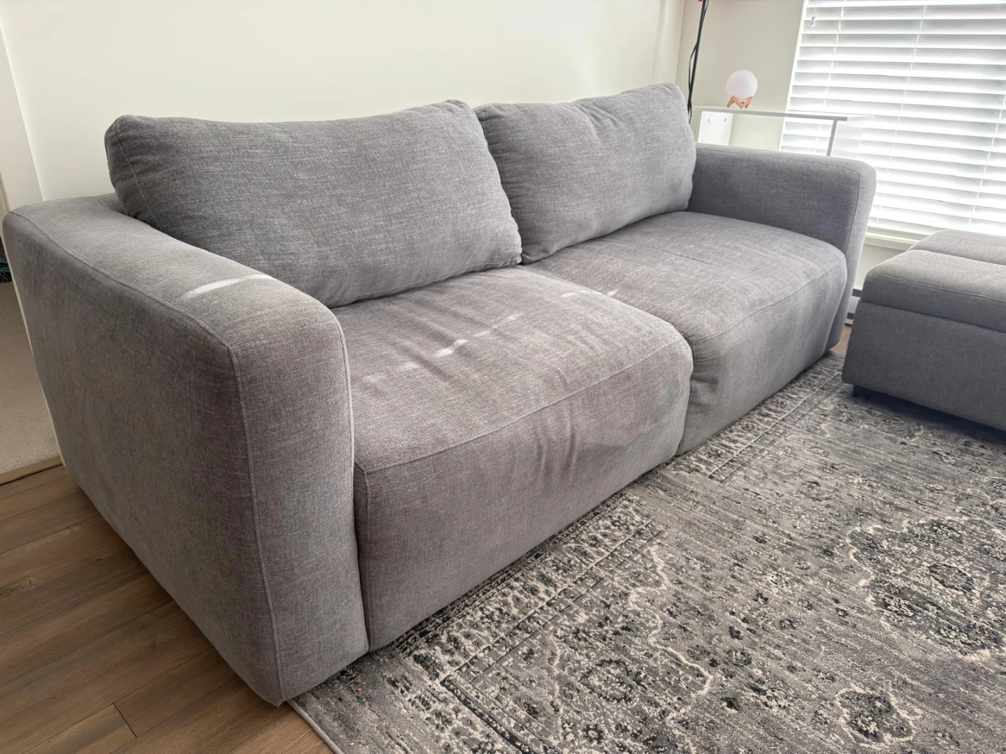 Gray Sofa and ottaman with pullout bed - photo 5