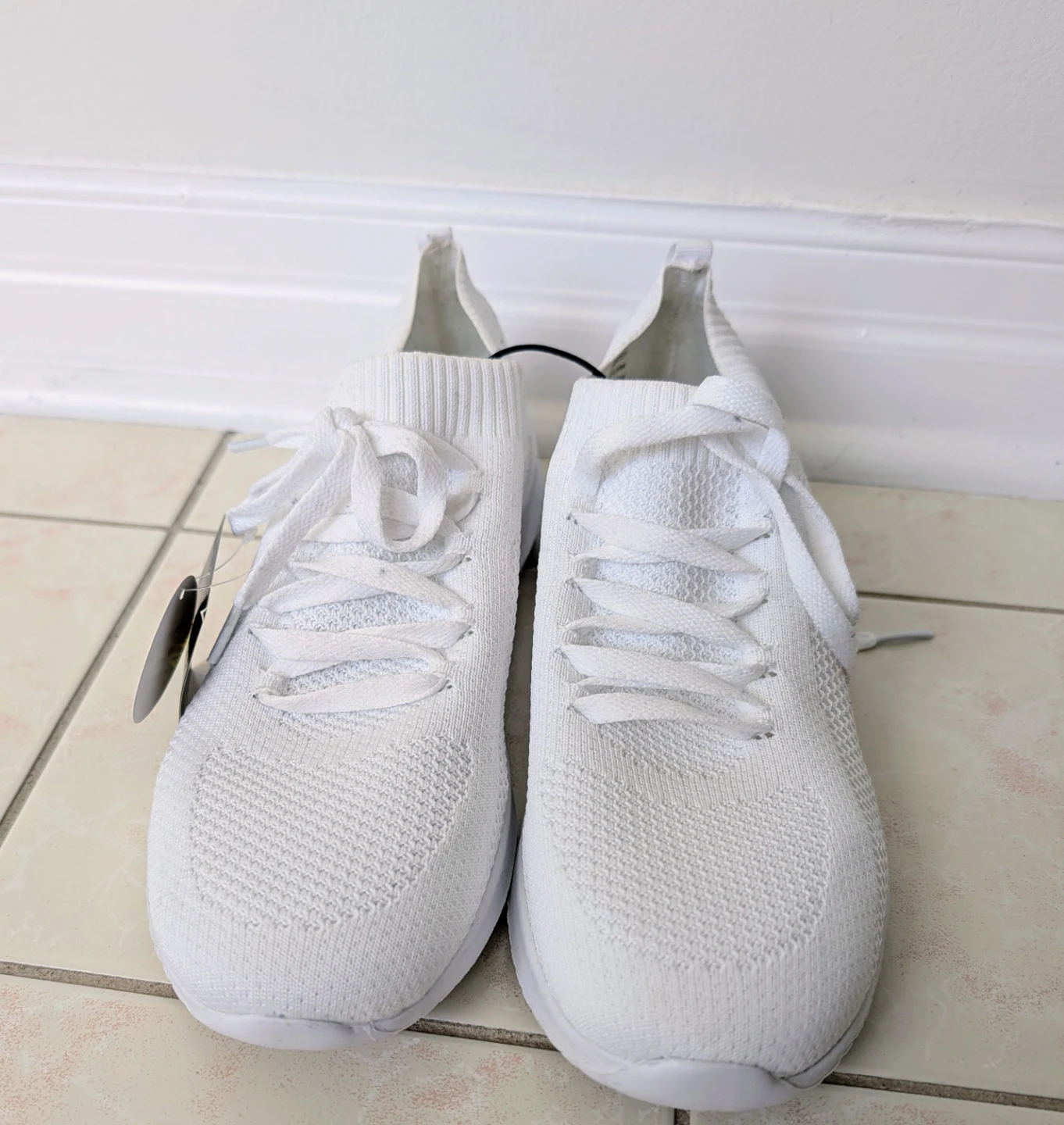 Athletic Works White Knit Memory Foam Sneakers - photo 2