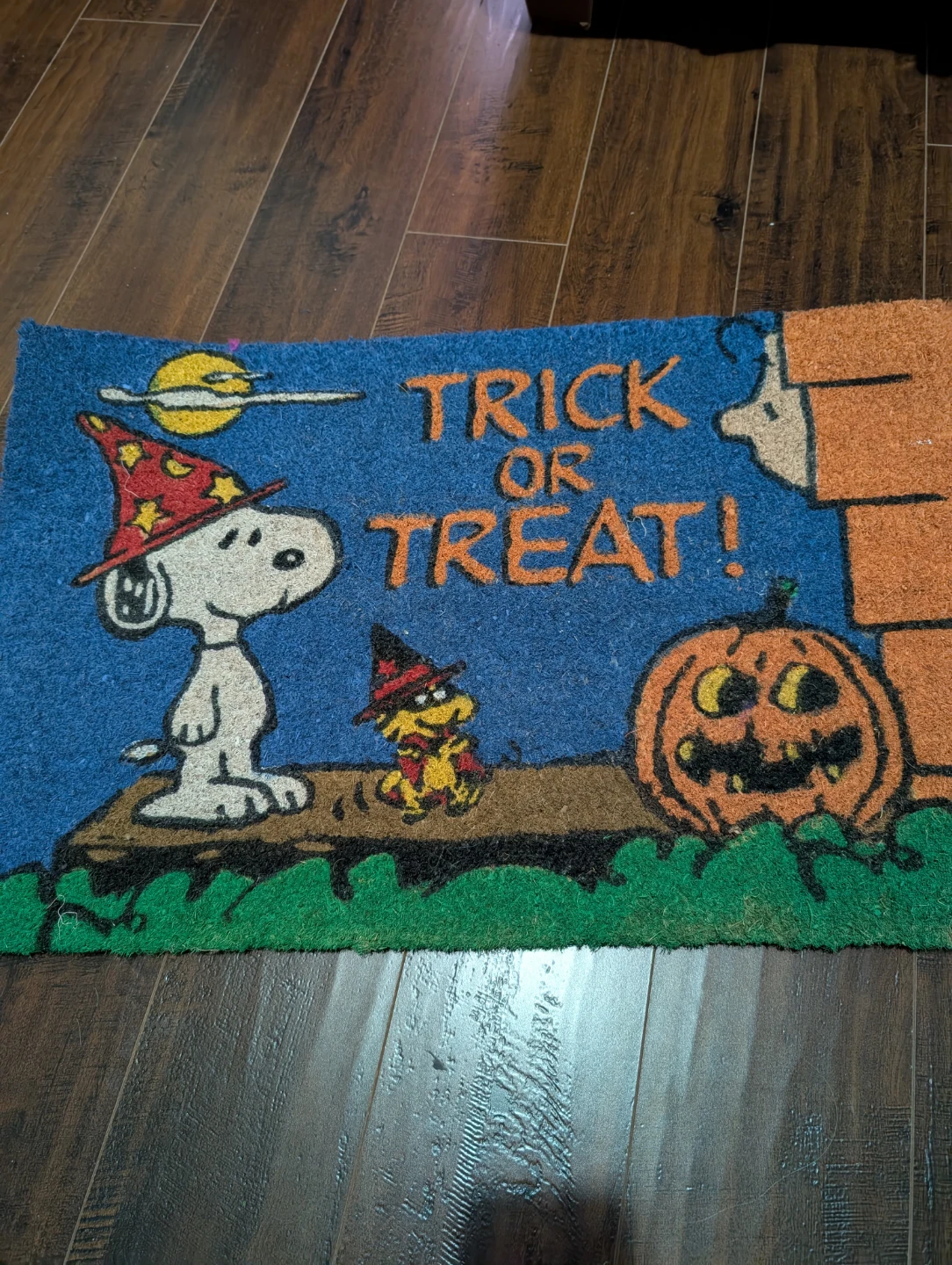 Peanuts Halloween "Trick or Treat!" Coir Doormat 18 in. x 28 in.