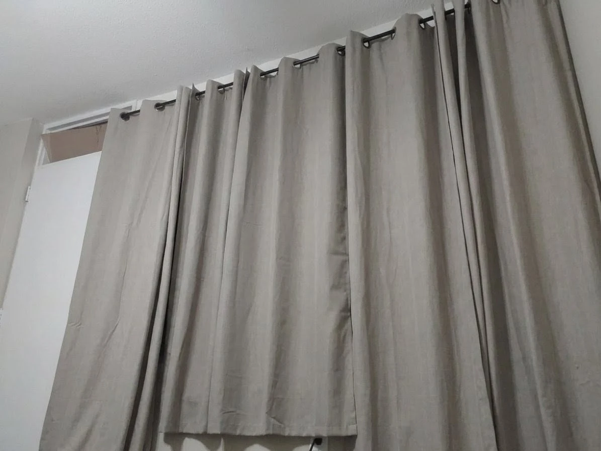 Light Beige Grommet Curtains 84" and 63" take all for $15