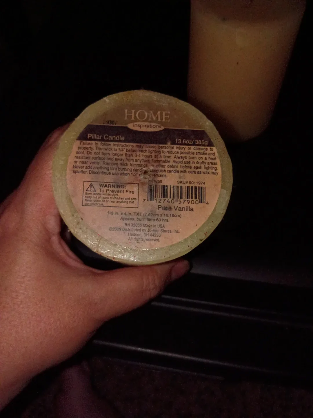 Home Inspirations Pillar Candle - Pear Vanilla - photo 2