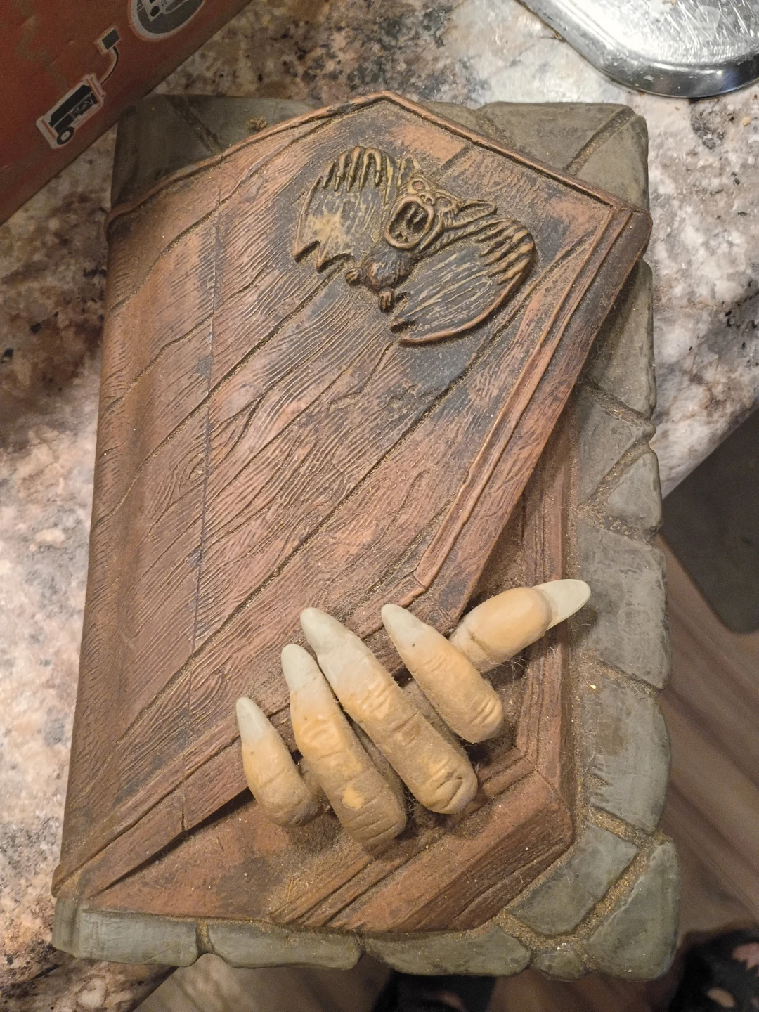 Fantasy Book Prop with Spider and Claw Details - photo 2