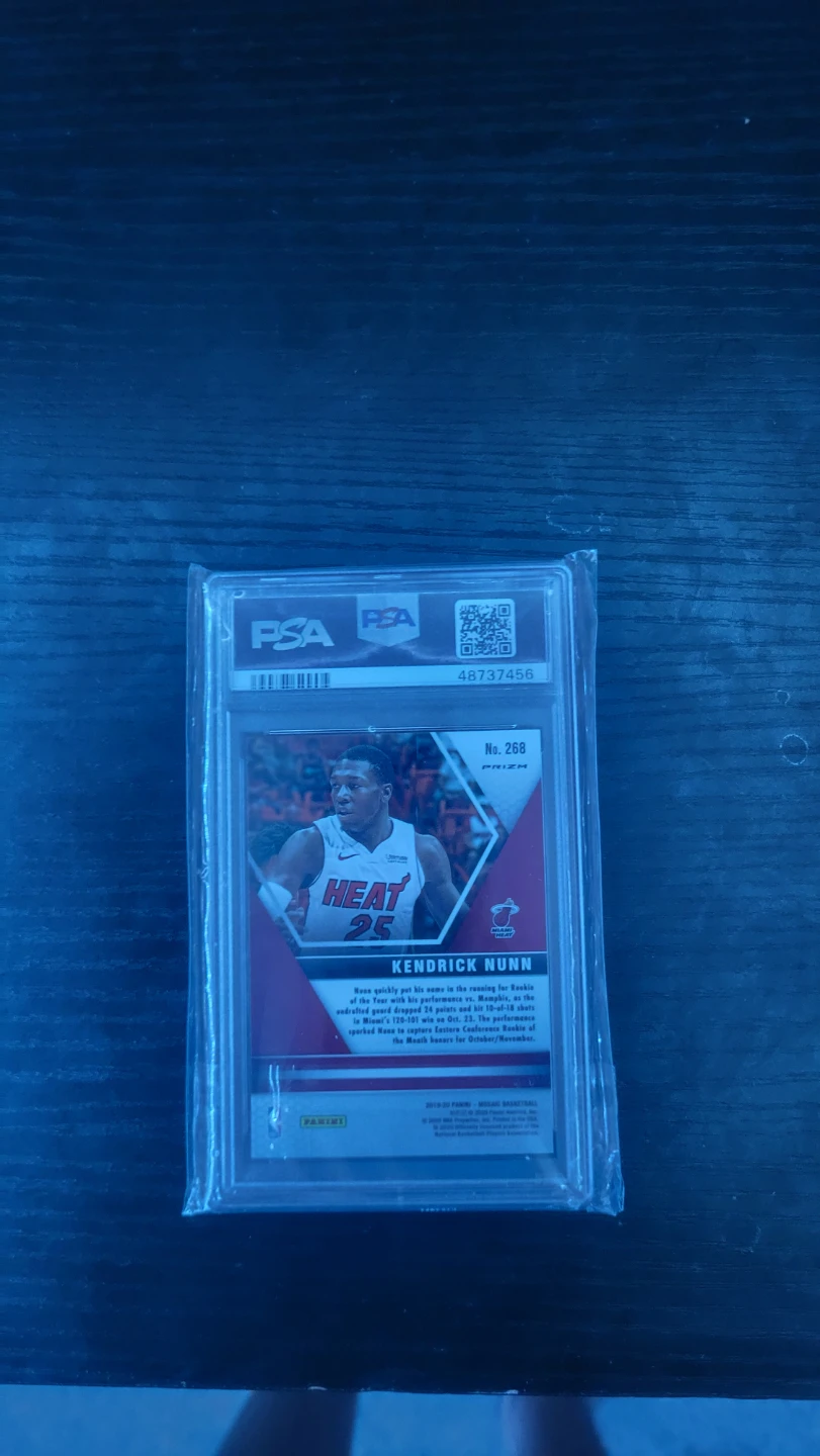 2019 Panini Mosaic Kendrick Nunn Reactive Blue PSA 9 - photo 2