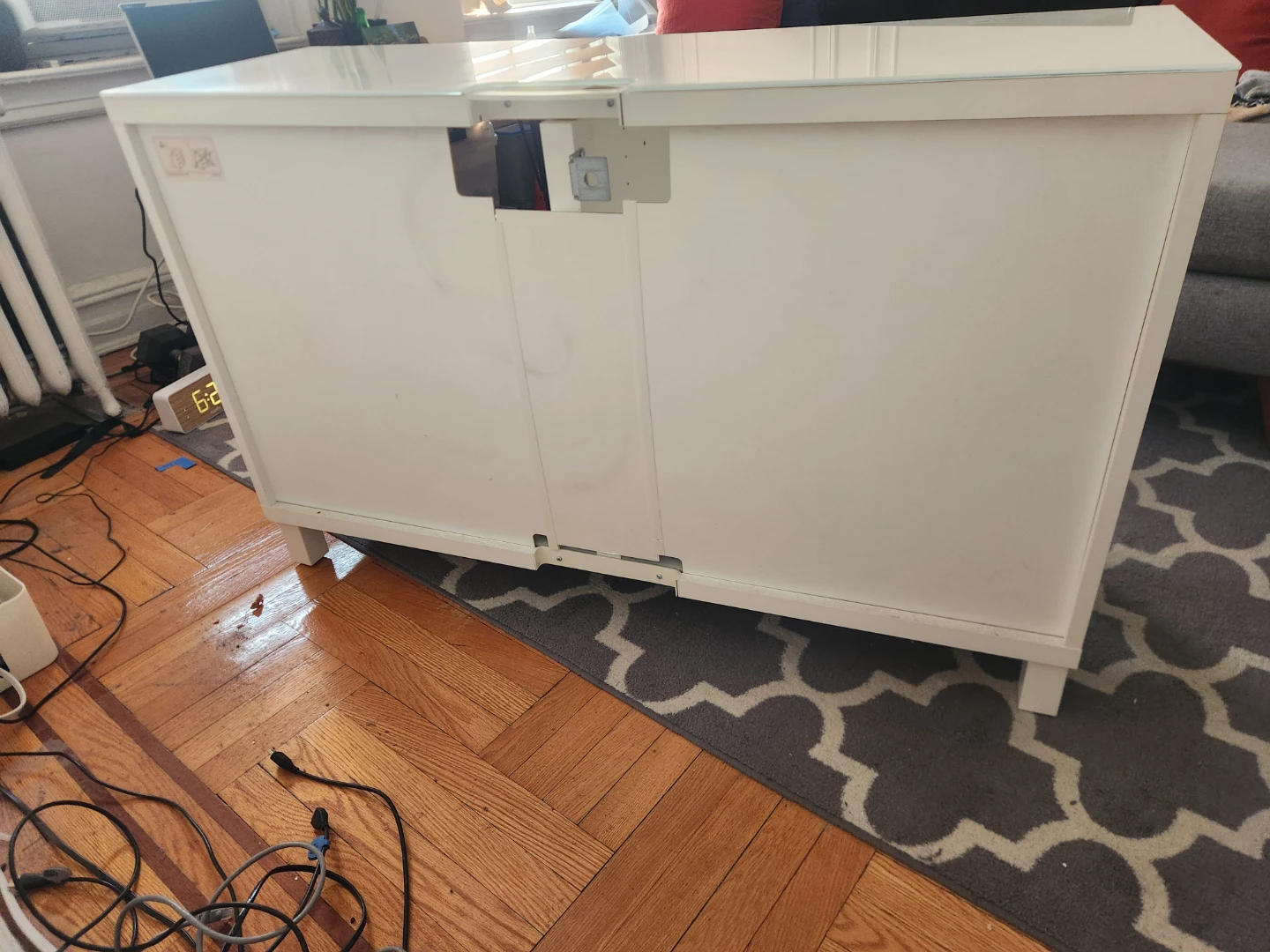 Ikea Besta Media Console, in white and "oak" - photo 5
