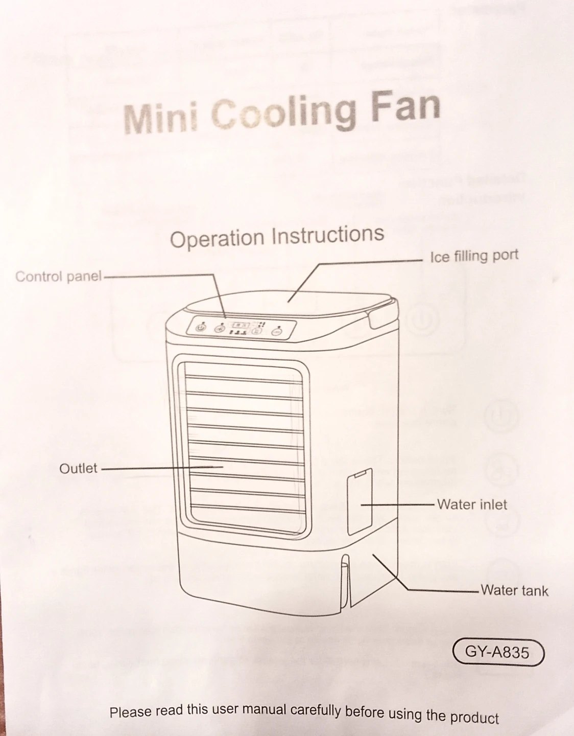 Mini Electric Fan Cooler - photo 4