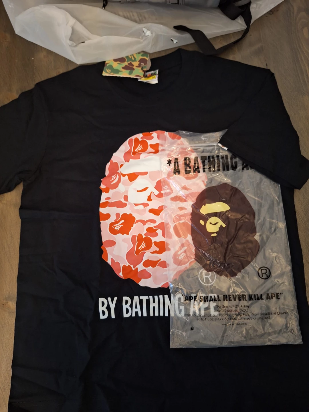 BAPE "BY BATHING APE" T-Shirt - Black - Size M