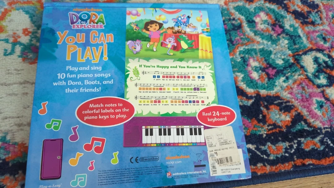 Dora the Explorer Play-a-Song Keyboard Book - photo 2