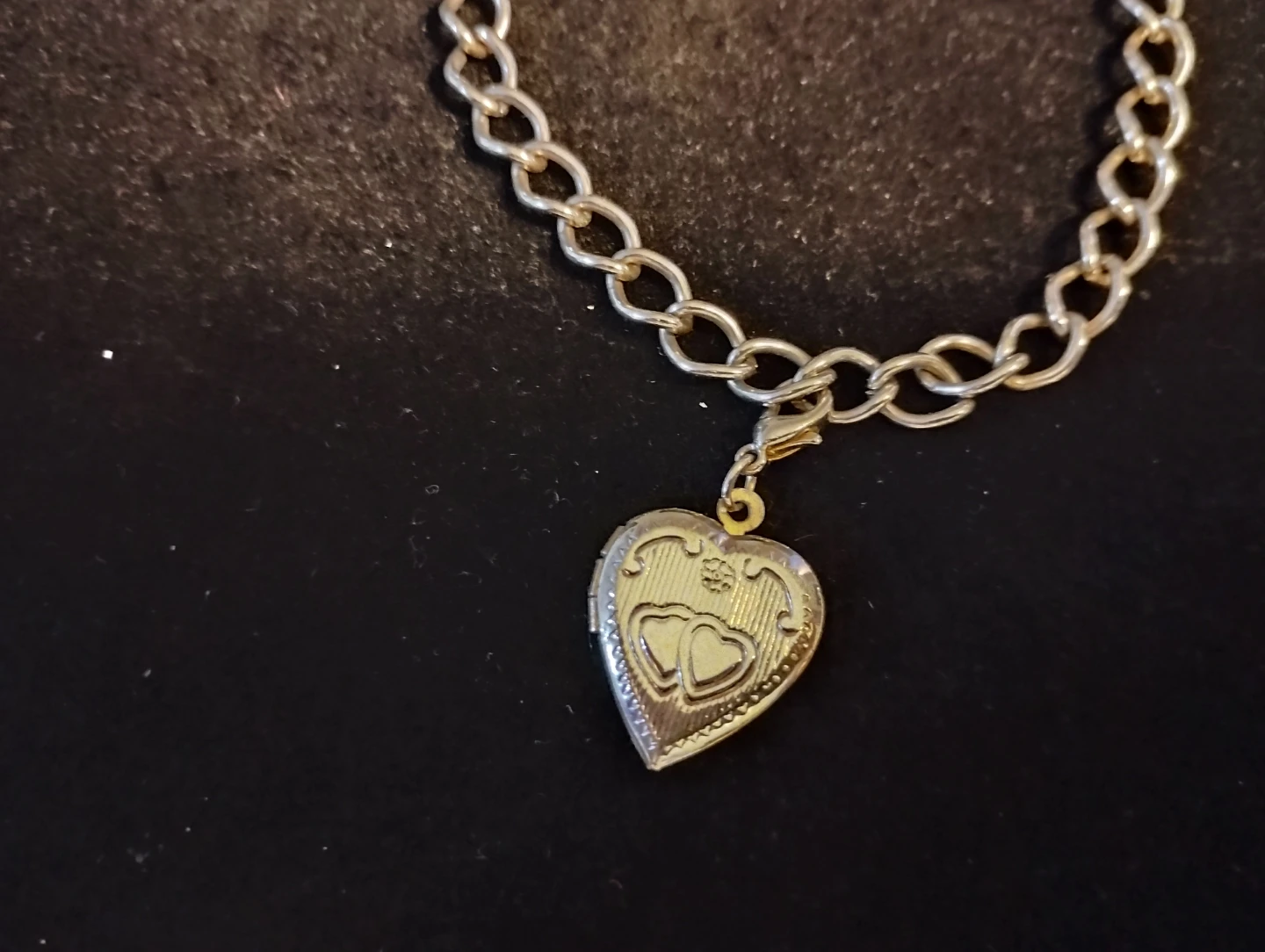 Silver Plated Heart Charm Bracelet - photo 2