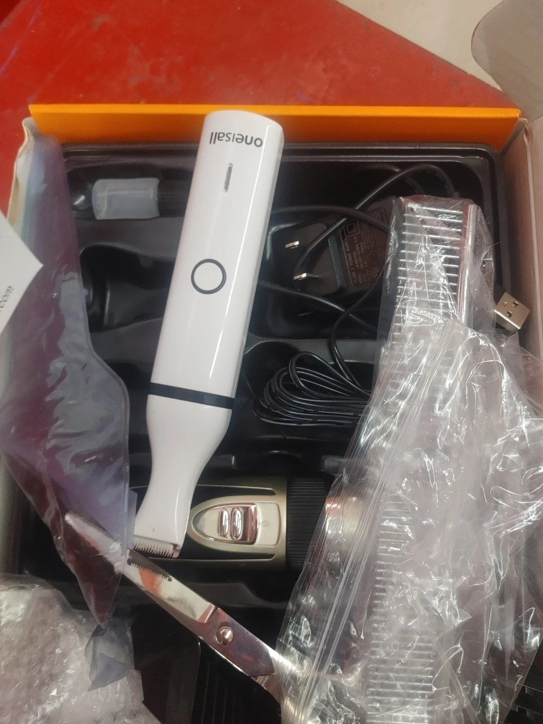 Oneisall Pet Grooming Kit with Clippers and Scissors
