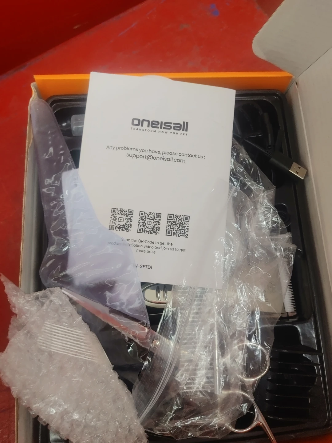 Oneisall Pet Grooming Kit with Clippers and Scissors - photo 5