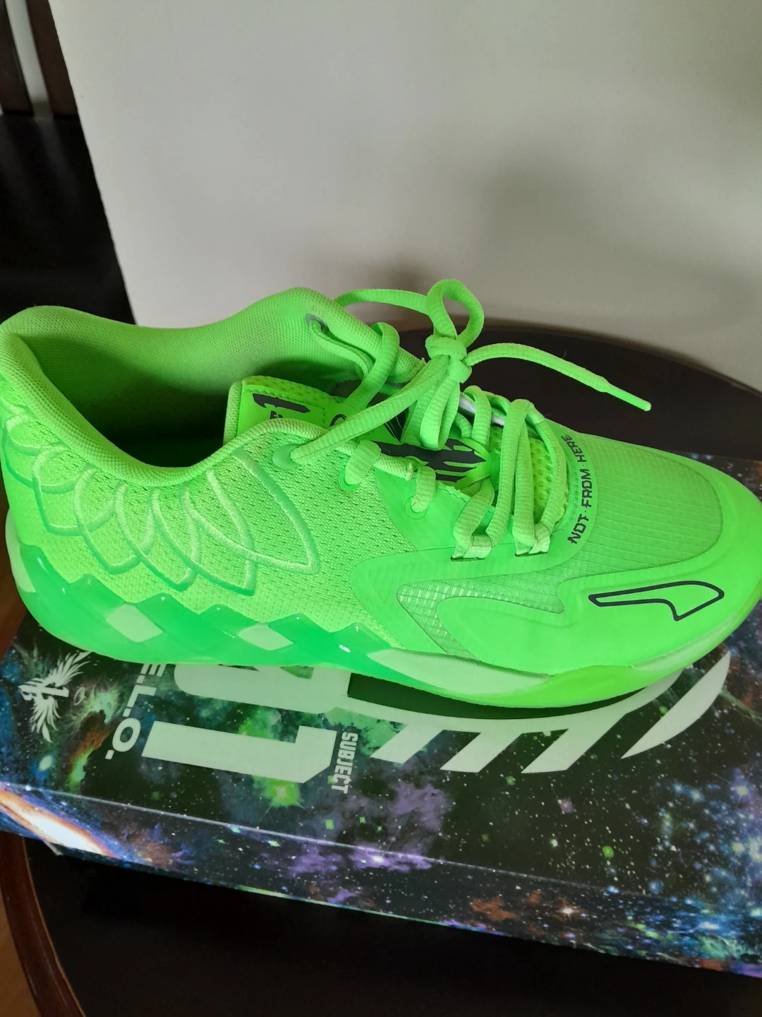 Puma MB.01 Low "Not From Here" Neon Green Basketball Shoes - photo 2