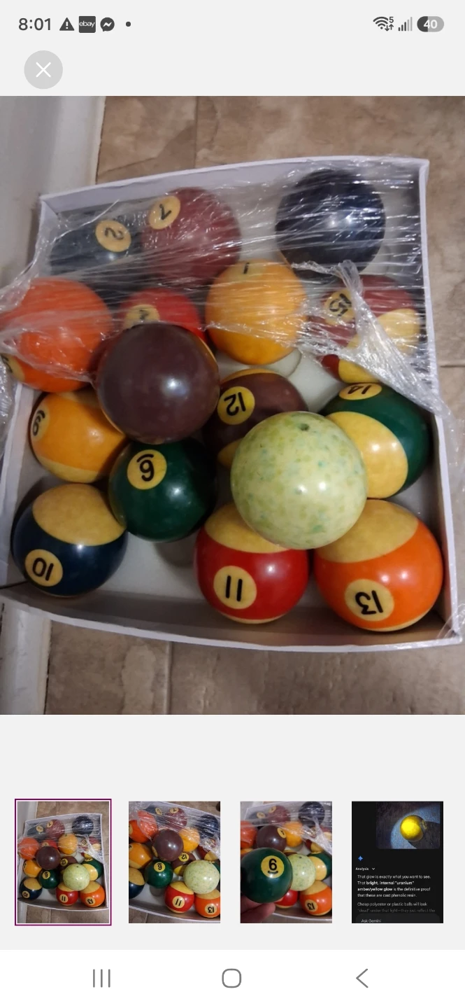 Set of Pool Balls Billiard Balls