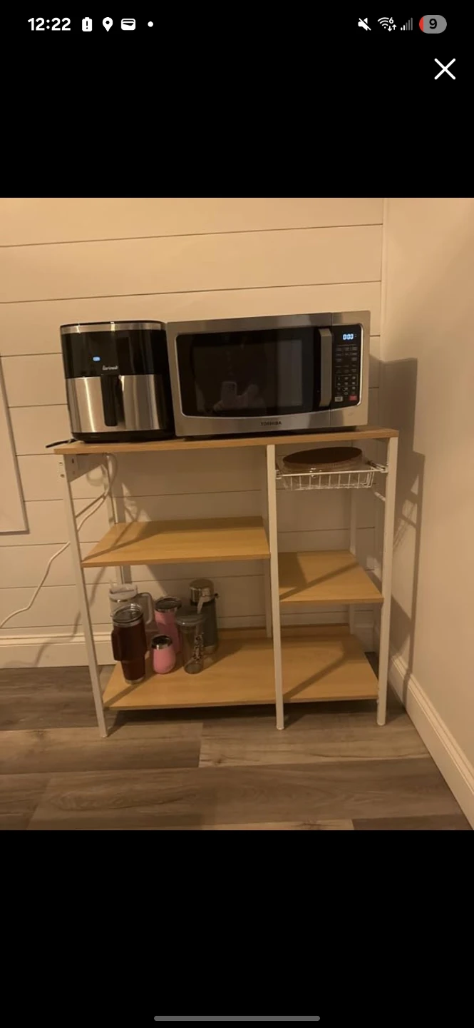 Kitchen Baker's Rack with Power Outlet
