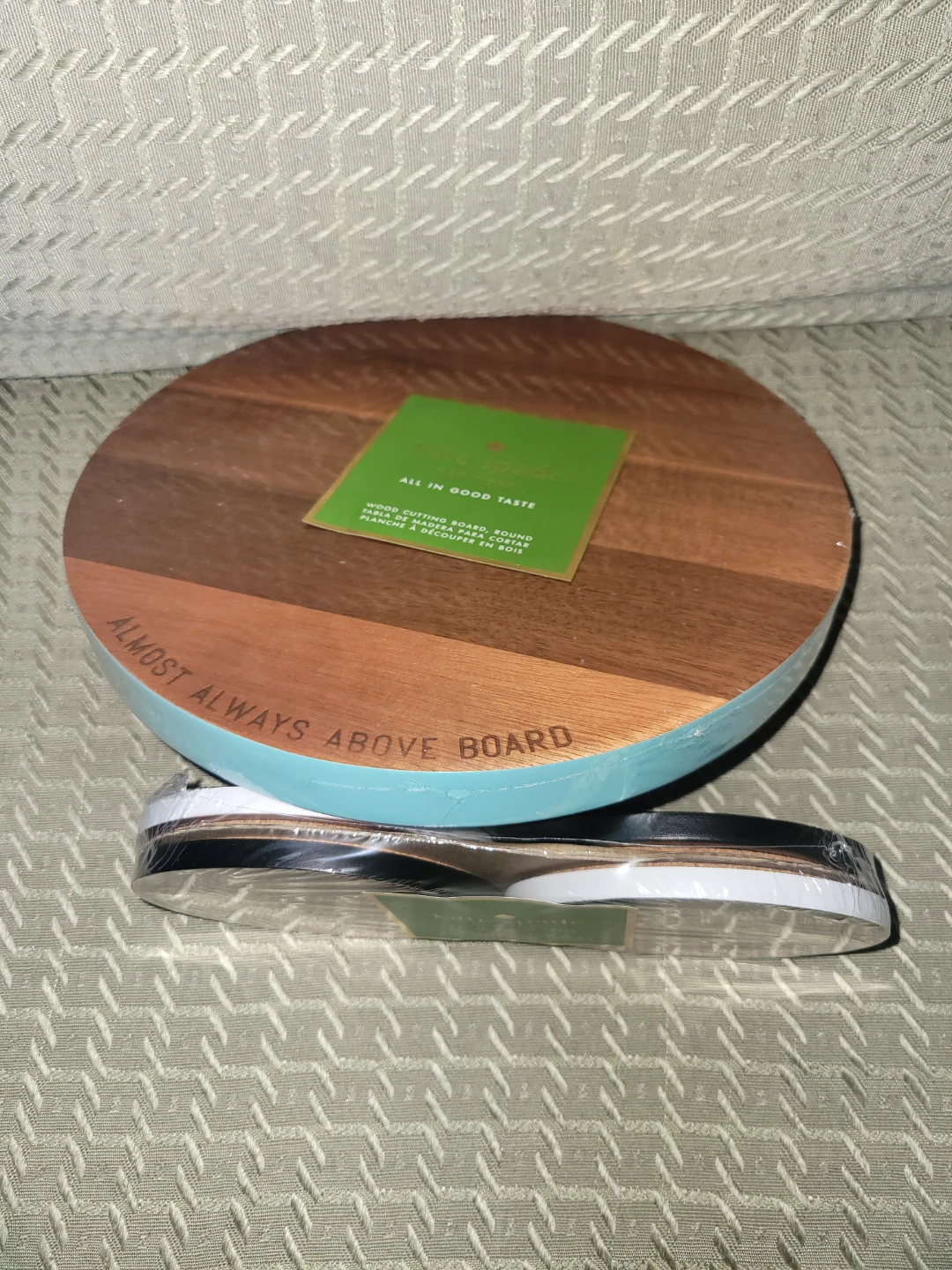 Kate Spade All In Good Taste Wood Cutting Board & Coasters Set - photo 2
