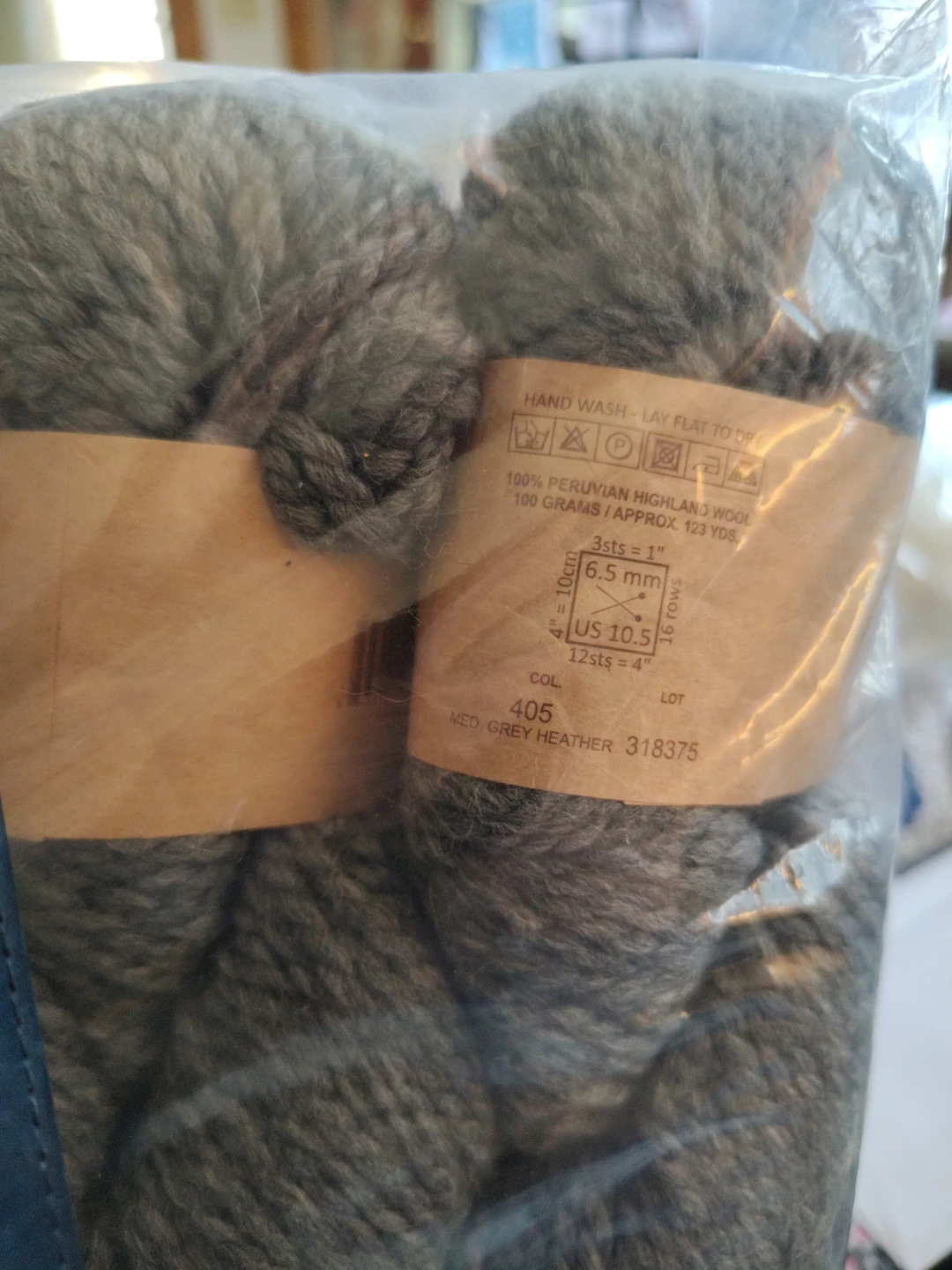 Plymouth Yarn Hearty Homestead 5 Skeins - Medium Grey Heather - photo 2