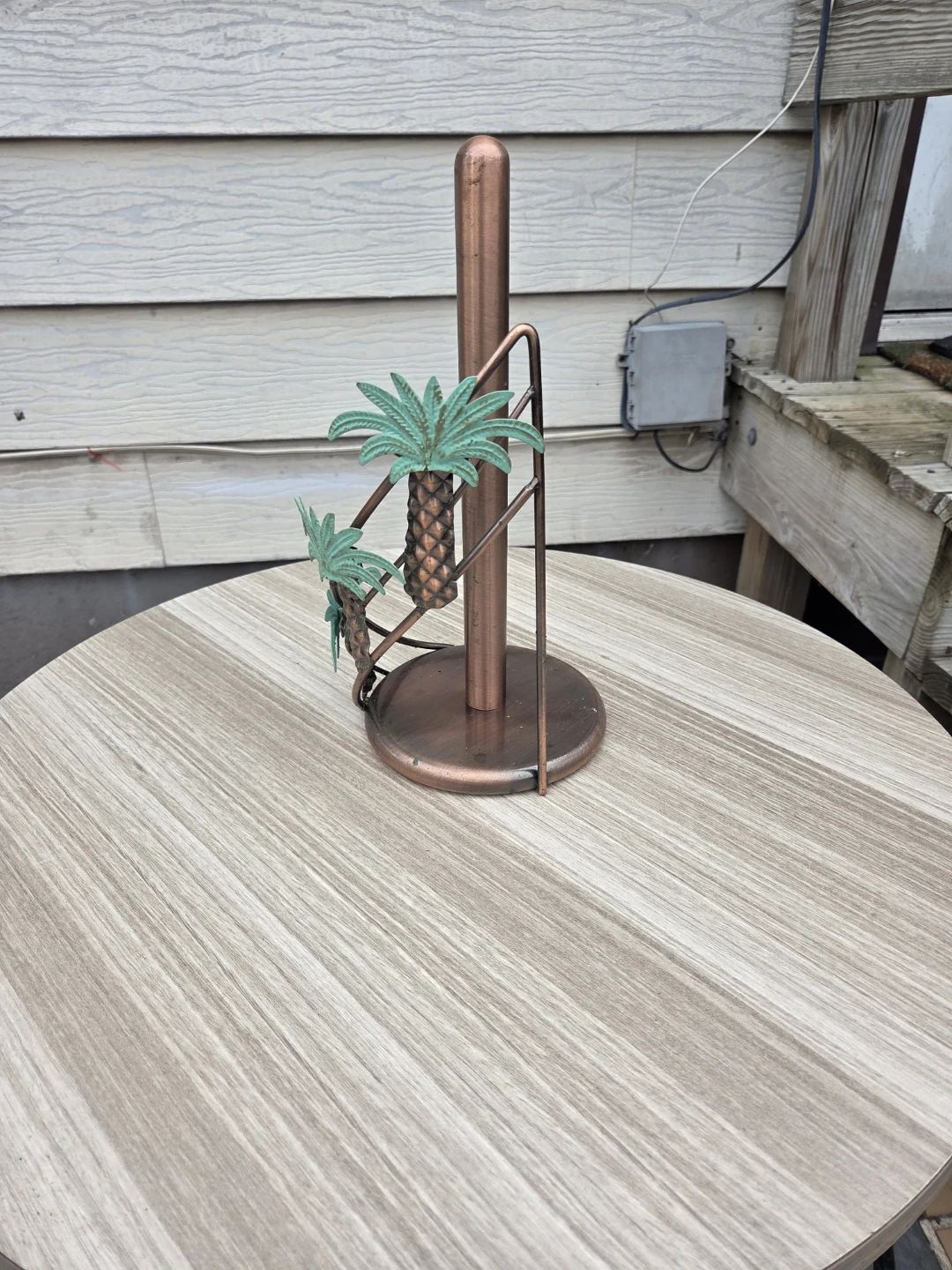 Copper Palm Tree Paper Towel Holder