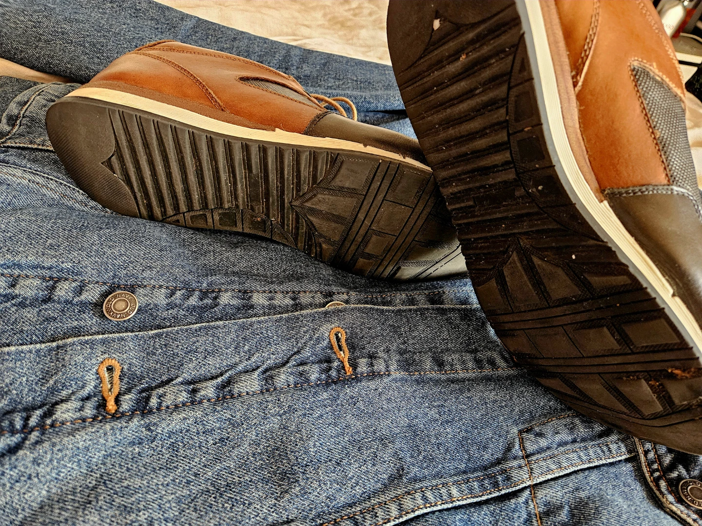Brown & Black Leather Casual Shoes - photo 3