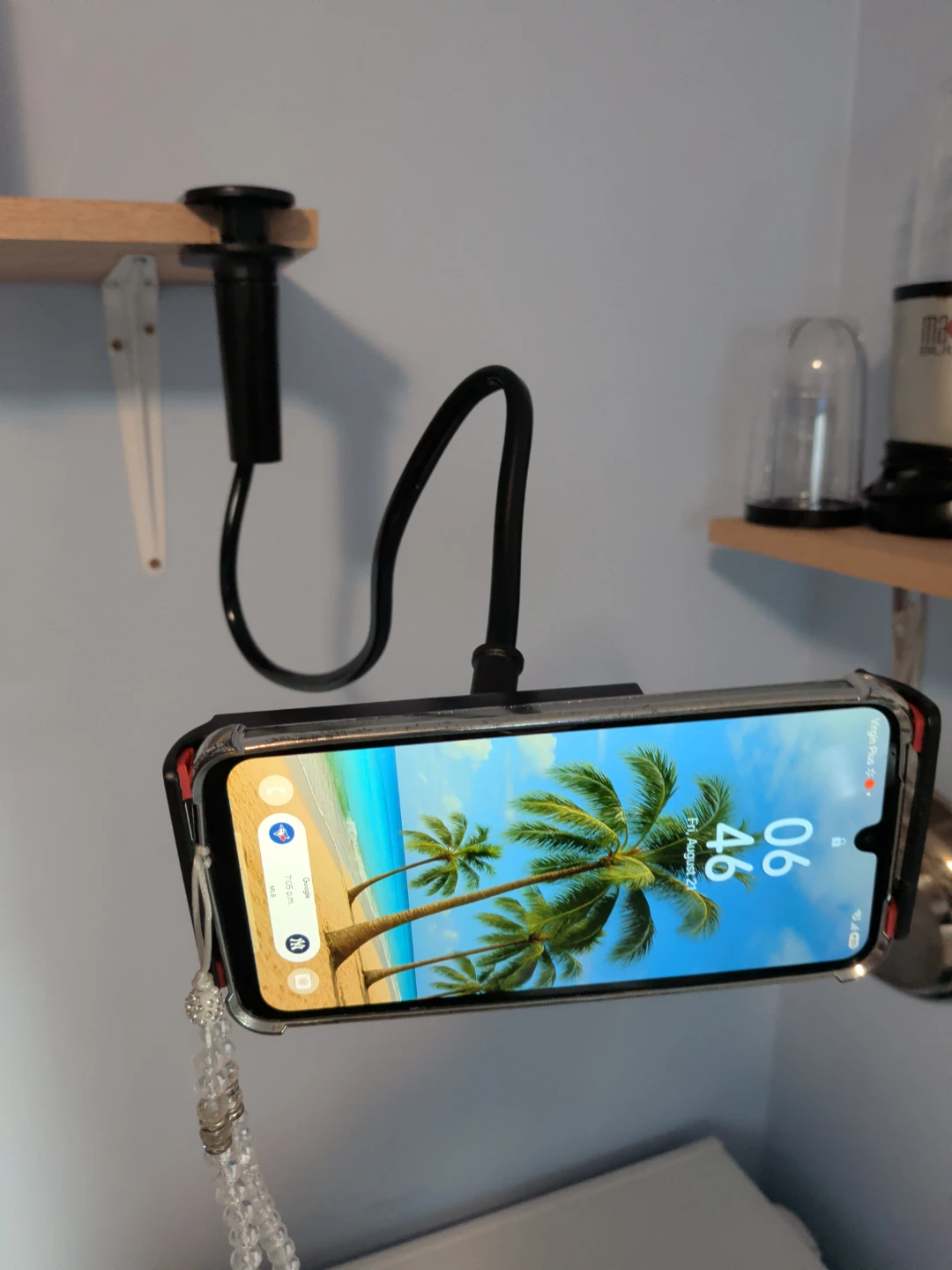 Black Gooseneck Phone Holder with Clamp Mount - photo 2