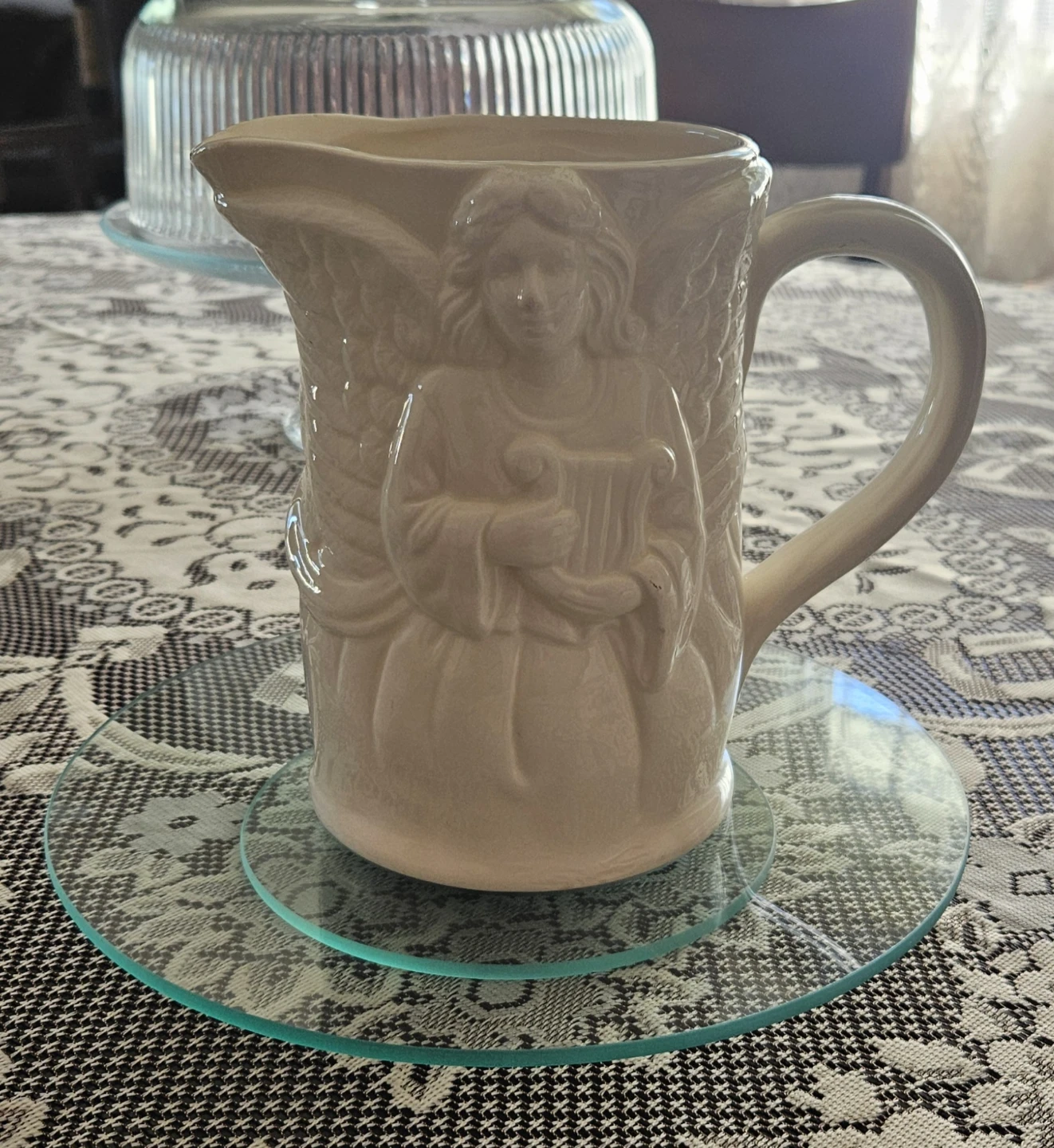 Vintage Ceramic Angel Pitcher