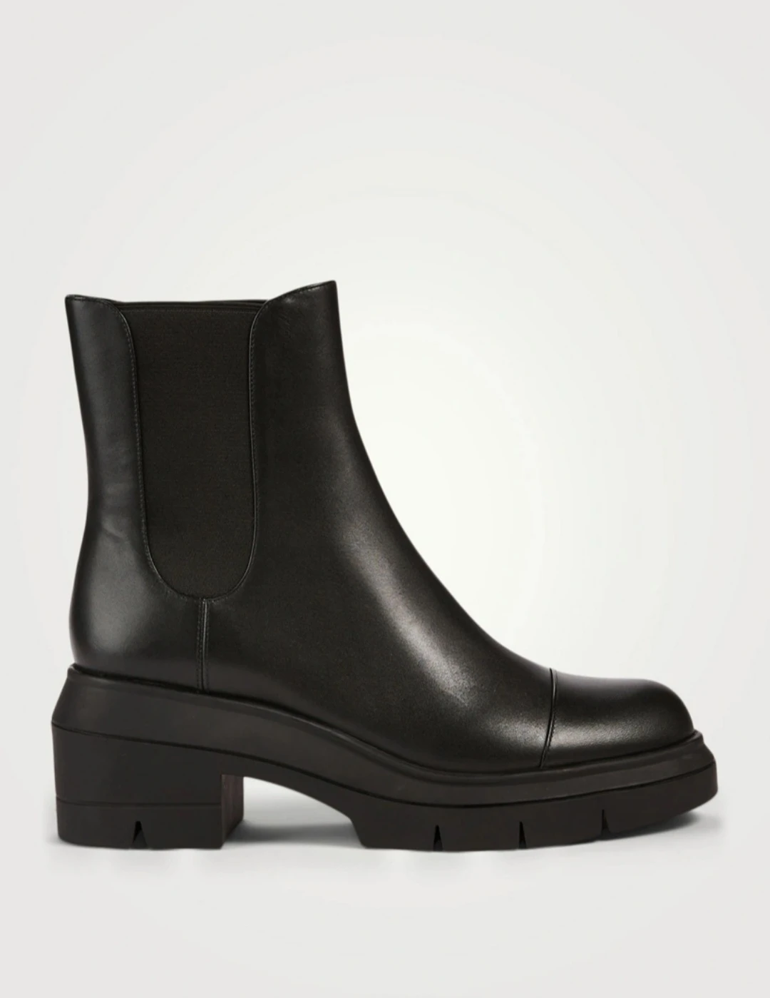 Stuart Weitzman Black Patent Chelsea Boots