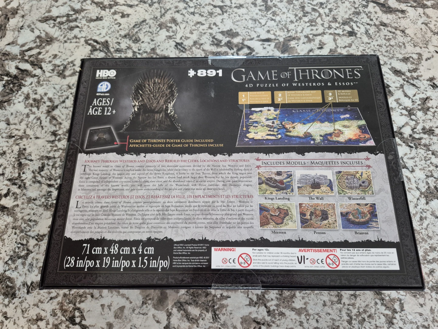 Game of Thrones: Westeros and Essos - 891 Piece Puzzle - photo 2