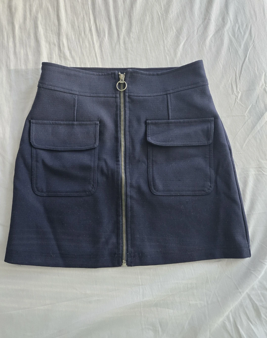 Navy blue short skirt - Size S