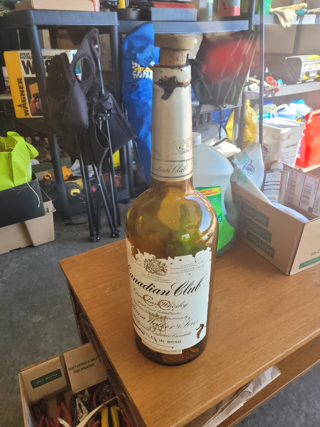 Canadian Club Canadian Whisky Bottle