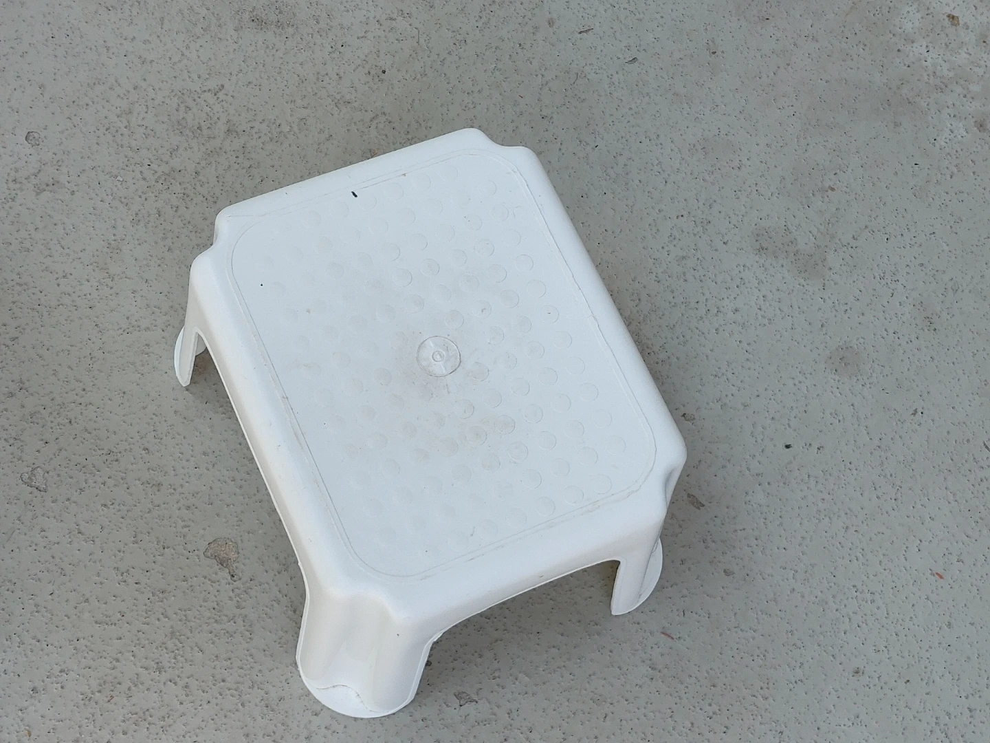 White Plastic Step Stool