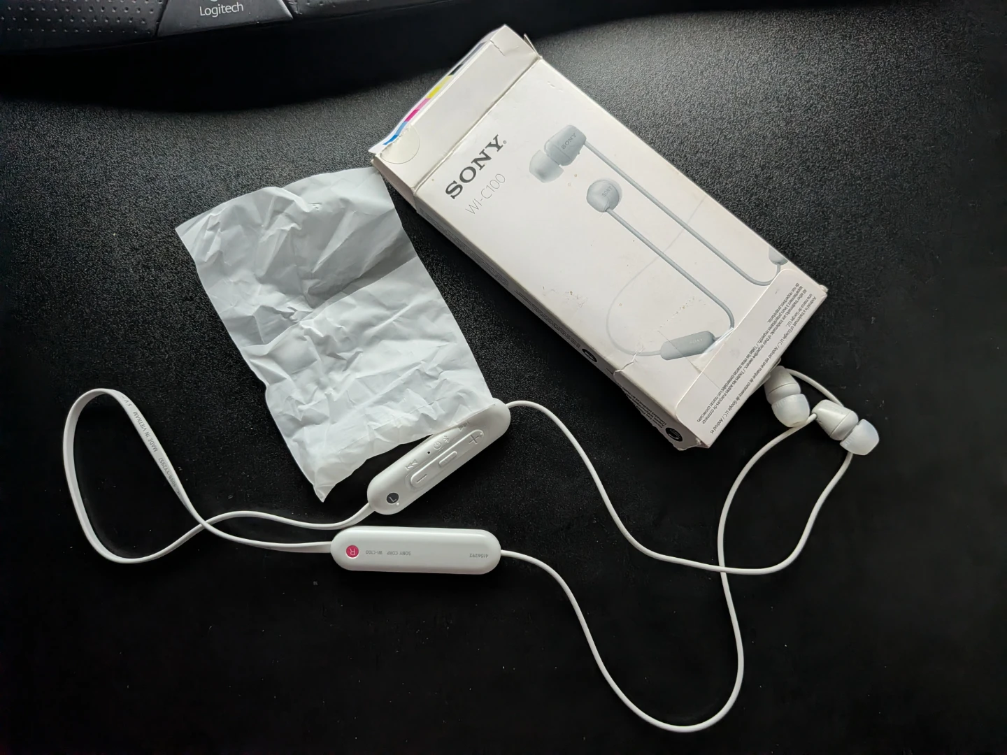 Sony WI-C100 Wireless In-ear Headphones - White