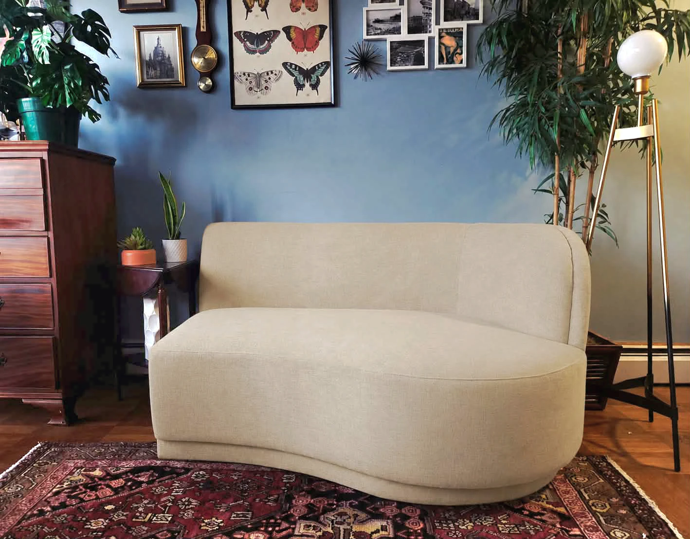 Brand New in Box "Yoon" Cream Chaise from Moe's Home Collection