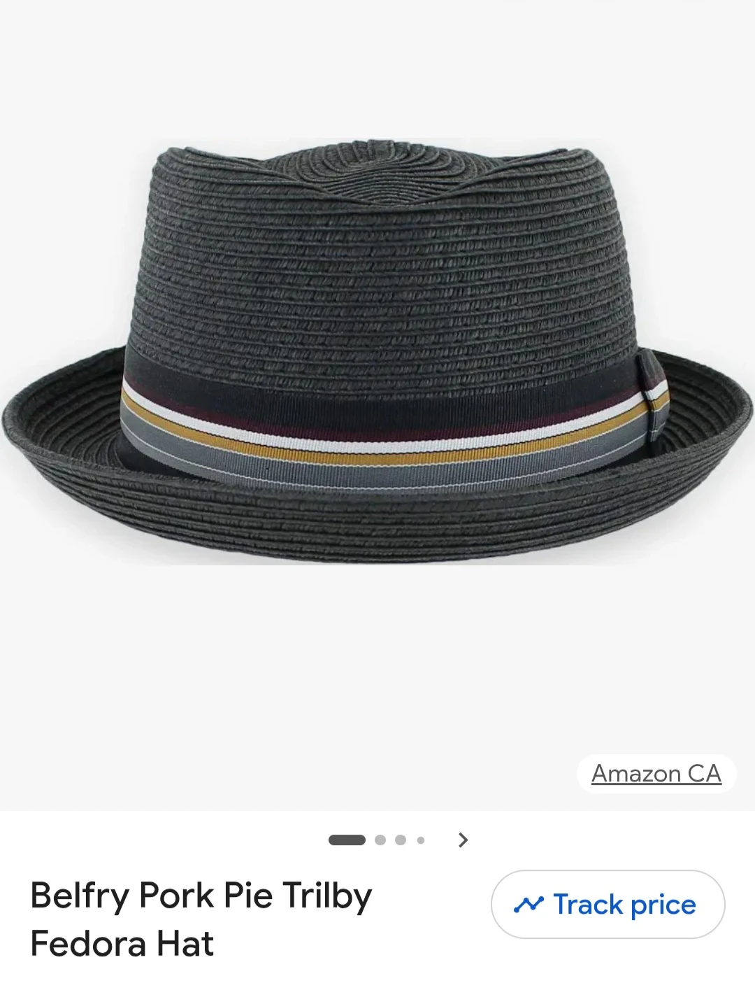 Belfry Pork Pie Trilby Fedora Hat