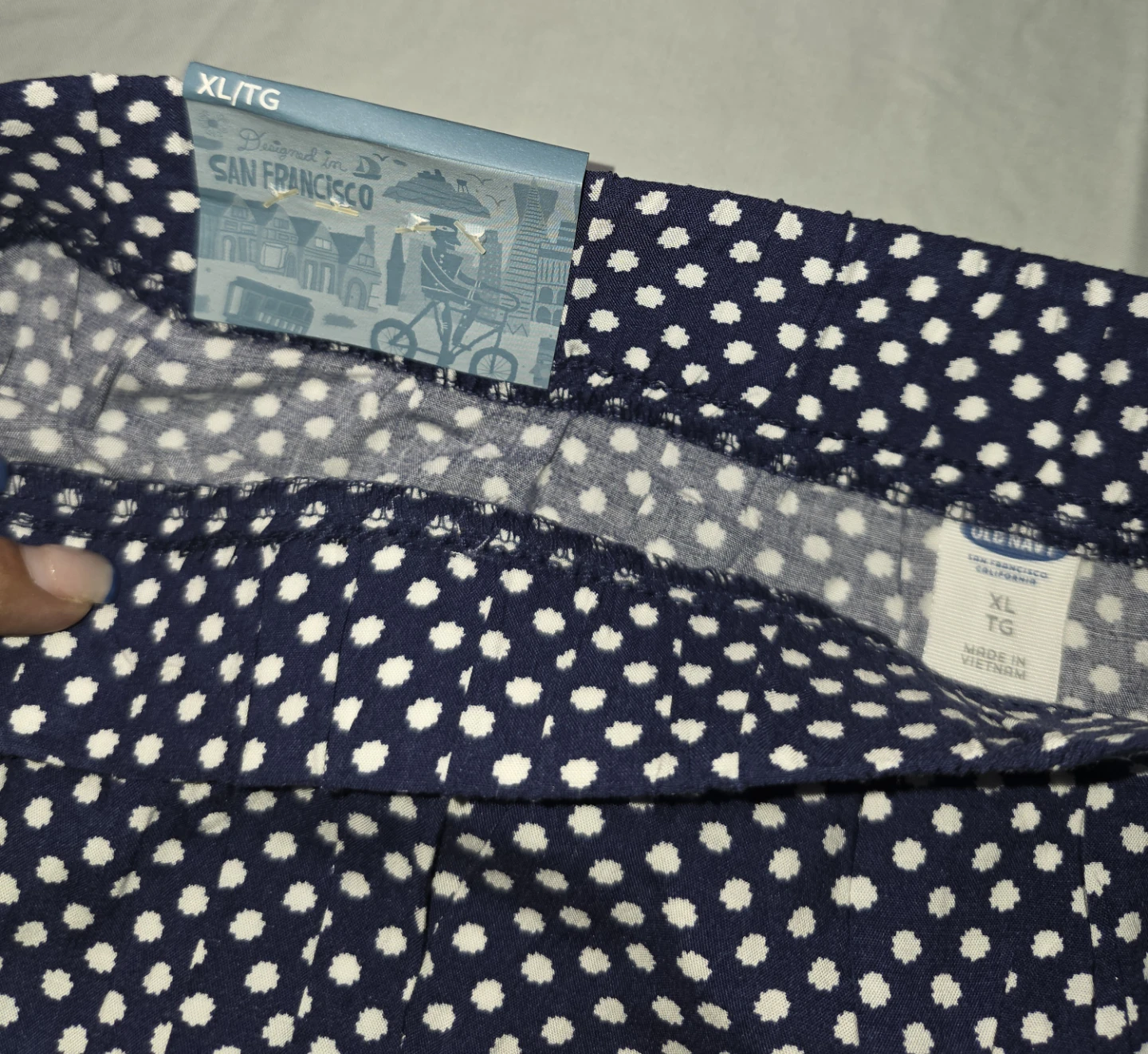 Old Navy Navy Blue Polka Dot Skirt - XL - photo 3