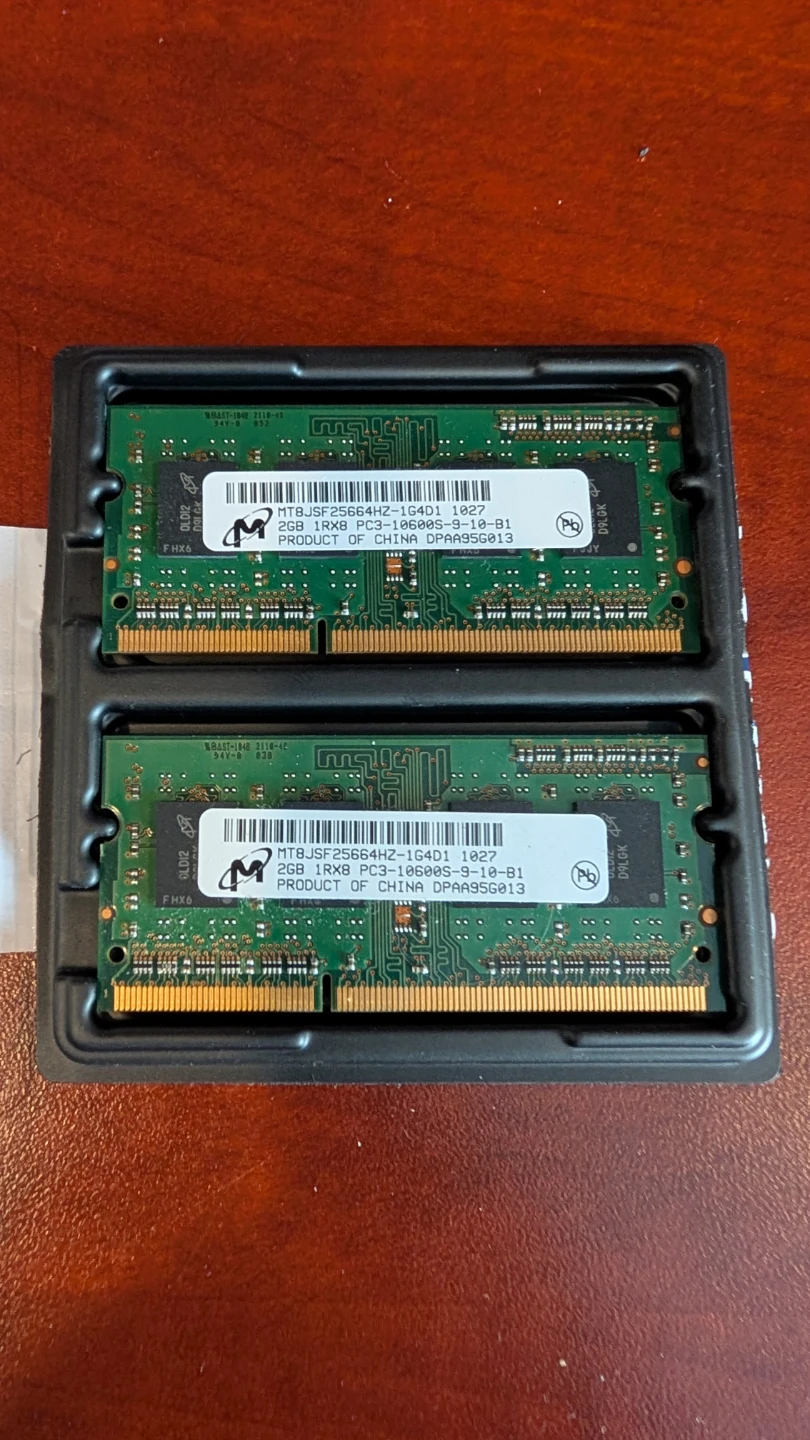 2 x 2GB Micron DDR3 Laptop RAM (4GB Total) – 1333MHz SO-DIMM