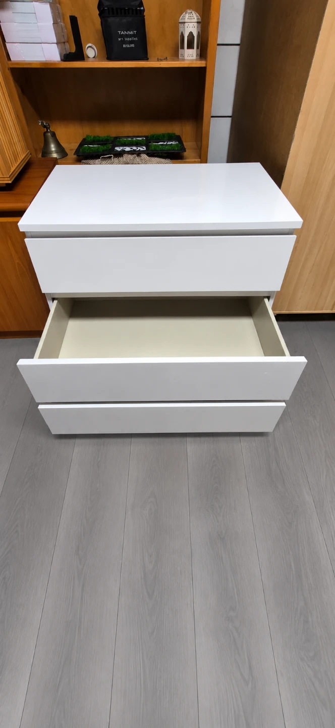 White 3-Drawer Dresser - photo 3