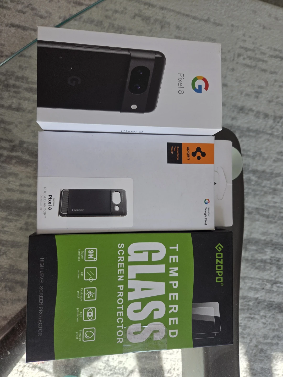 Google Pixel 8, Spiegen Case, original cord, + screen protector - photo 4