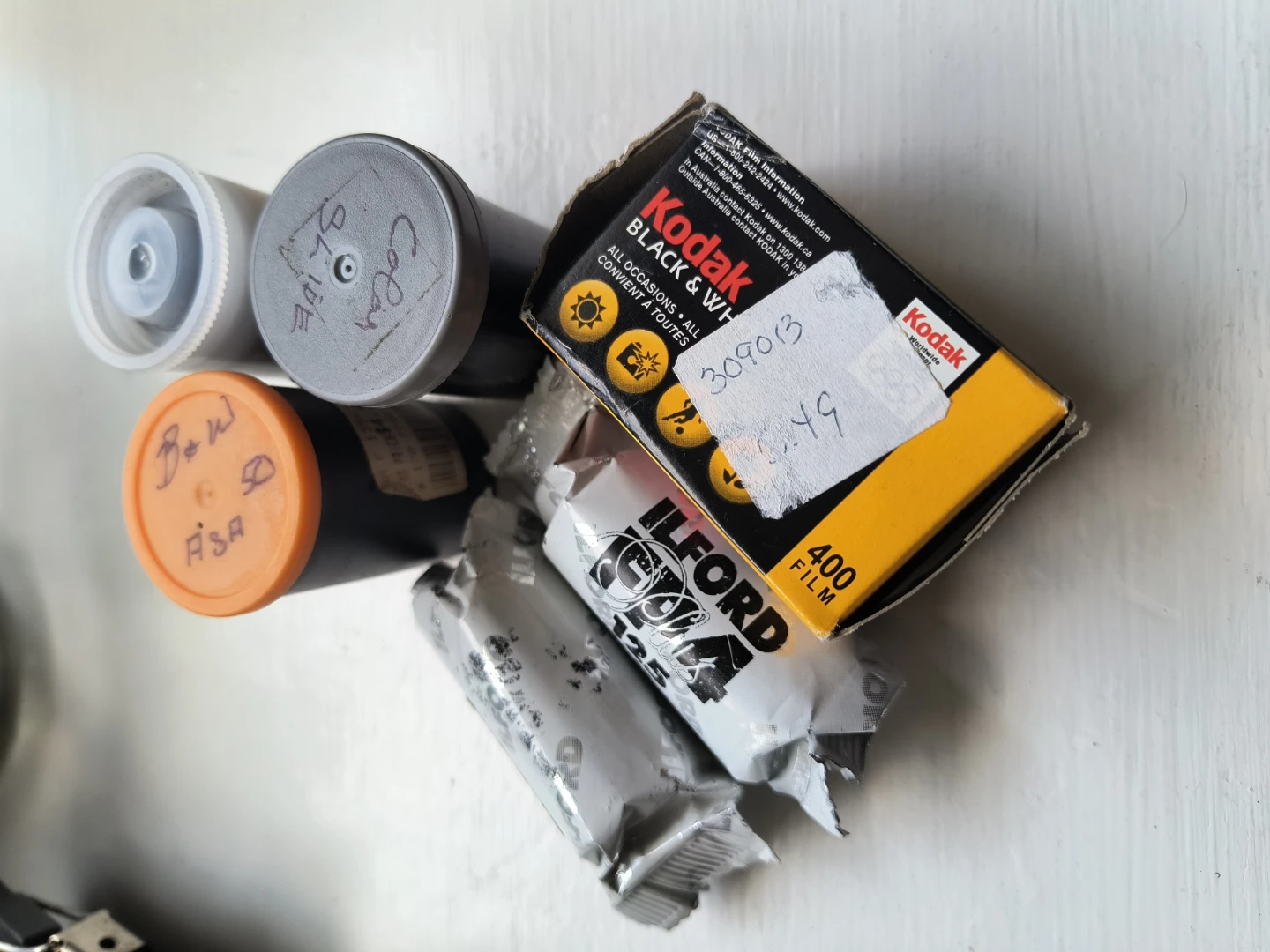 Old Kodak Black & White Film and Ilford Film Assortment