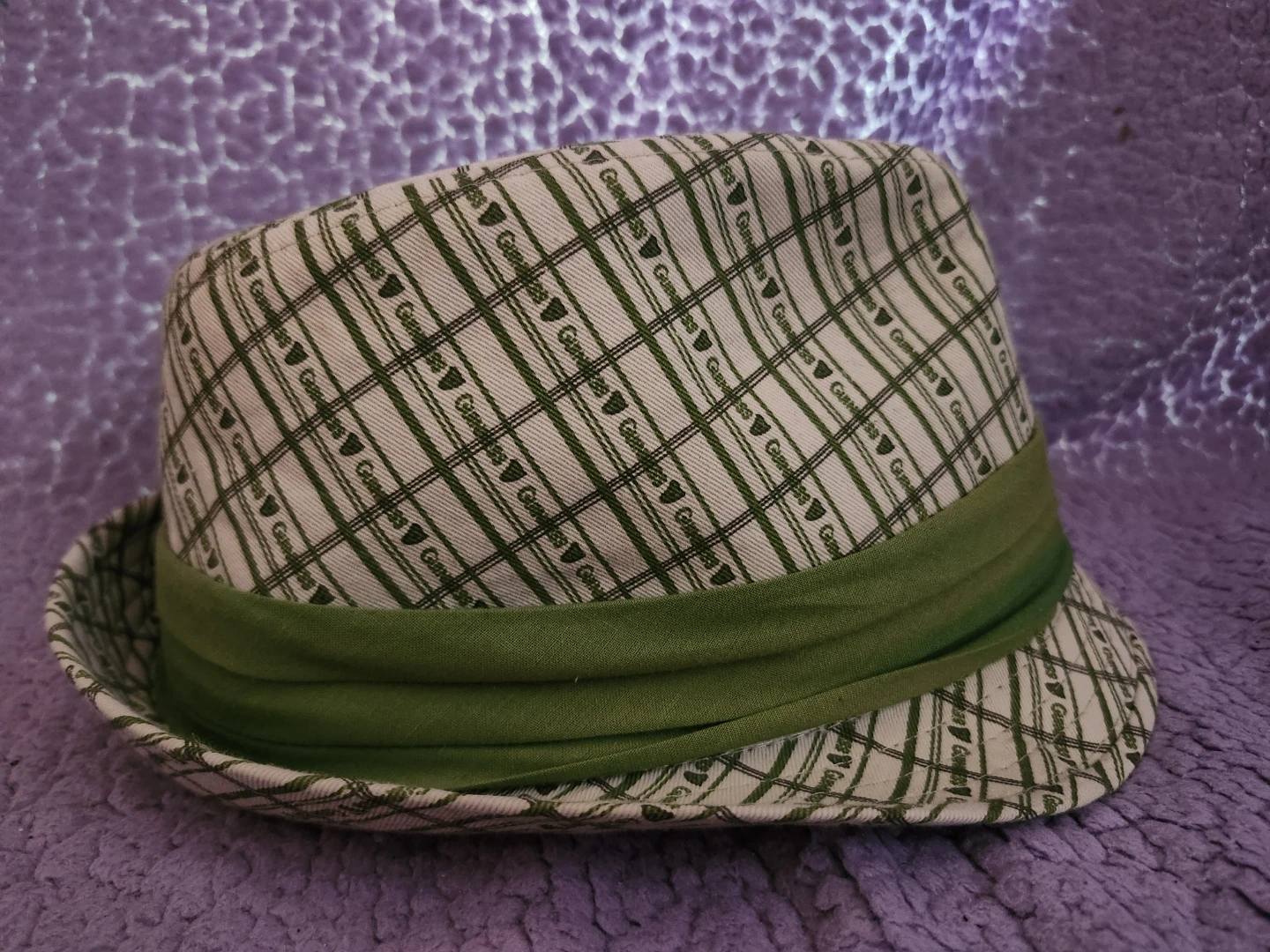 Guinness Plaid Fedora Hat Green White - photo 3