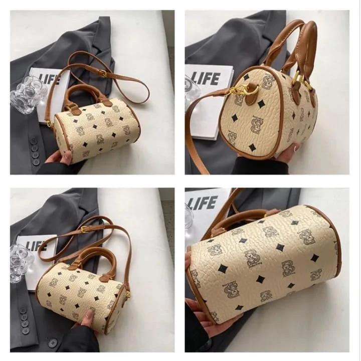 JBX Barrel Bag with Monogram Print - photo 3