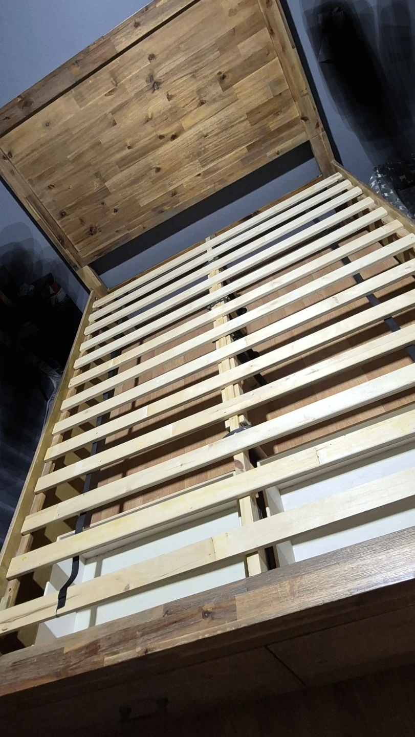 Wooden Bed Frame with Drawers