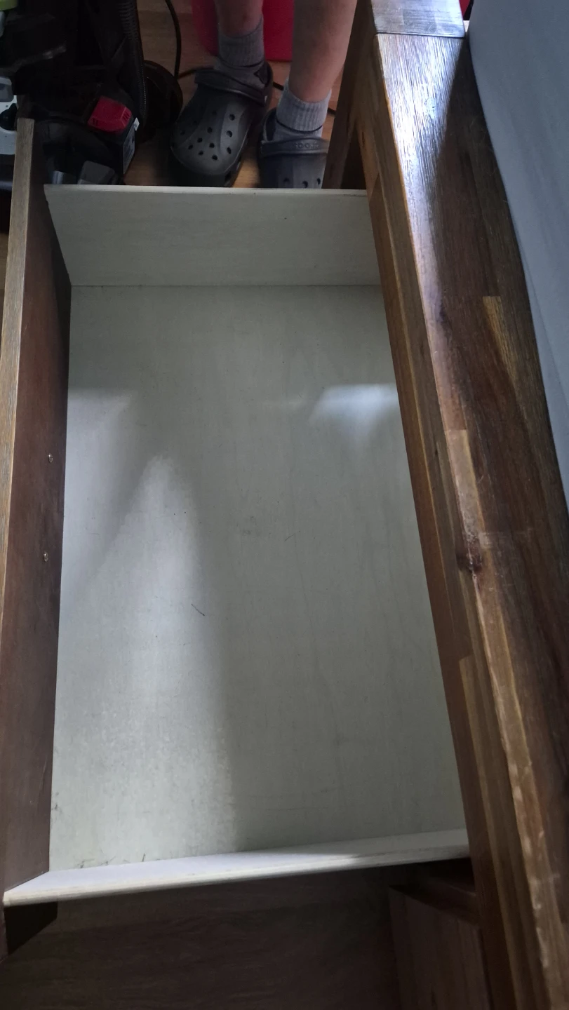 Wooden Bed Frame with Drawers - photo 2