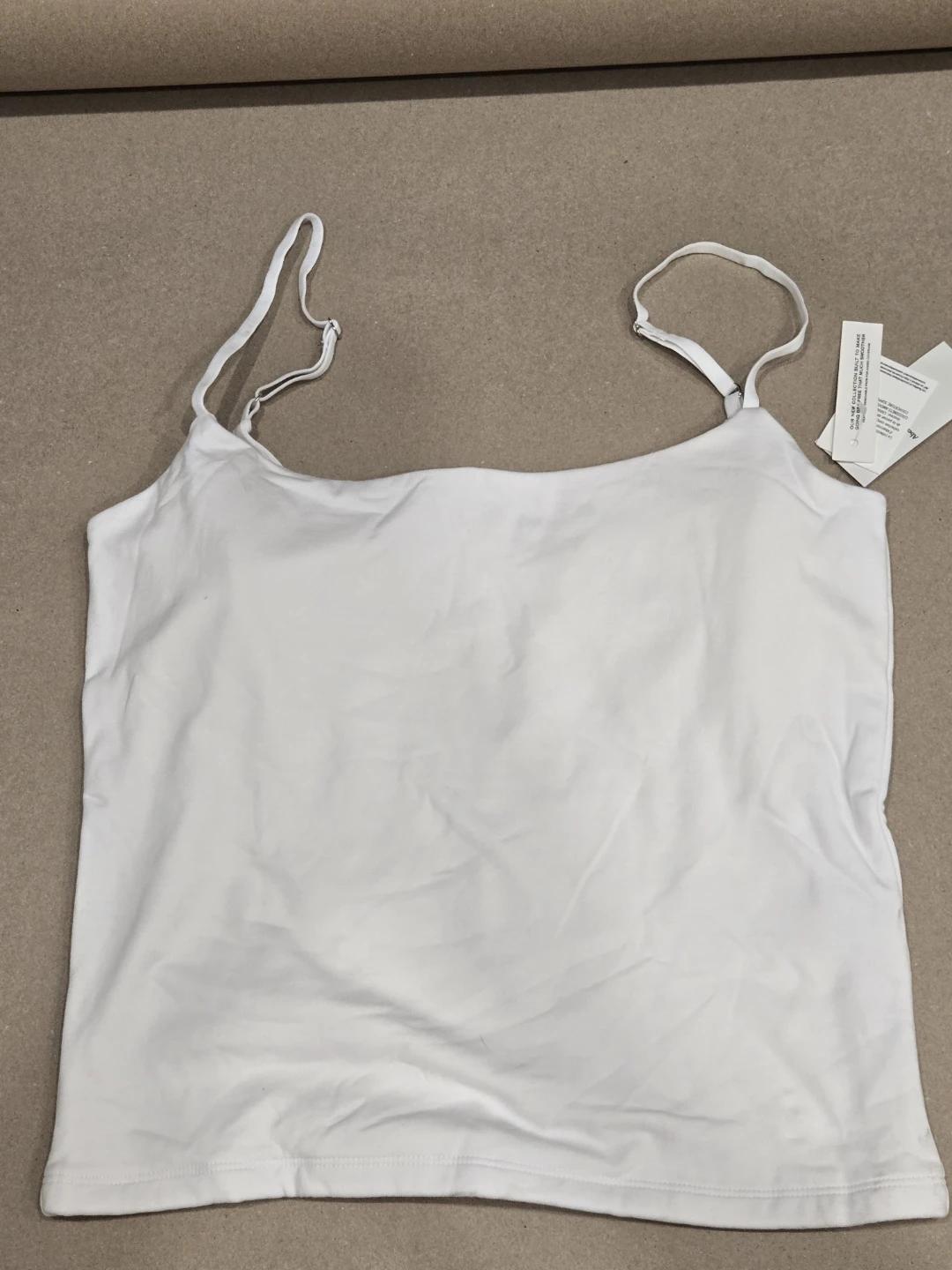 Abercrombie White Bra-Free Tank Top - Large - photo 2