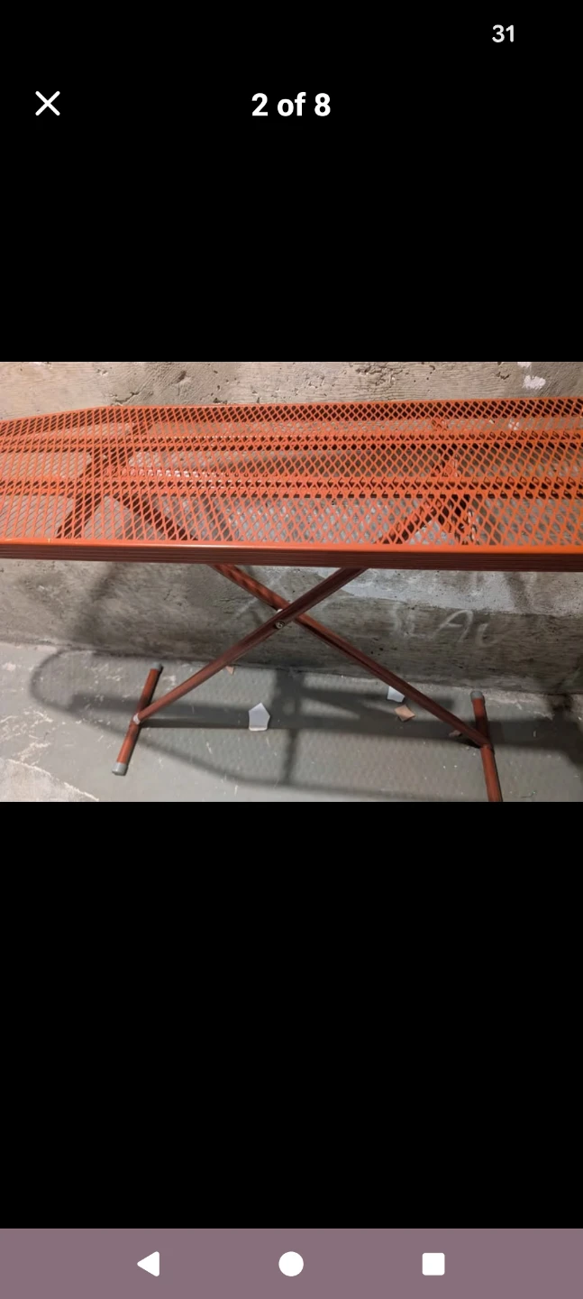 Orange Metal Mesh Ironing Board - photo 2