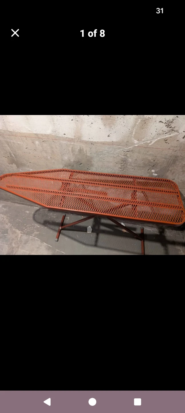 Orange Metal Mesh Ironing Board - photo 3