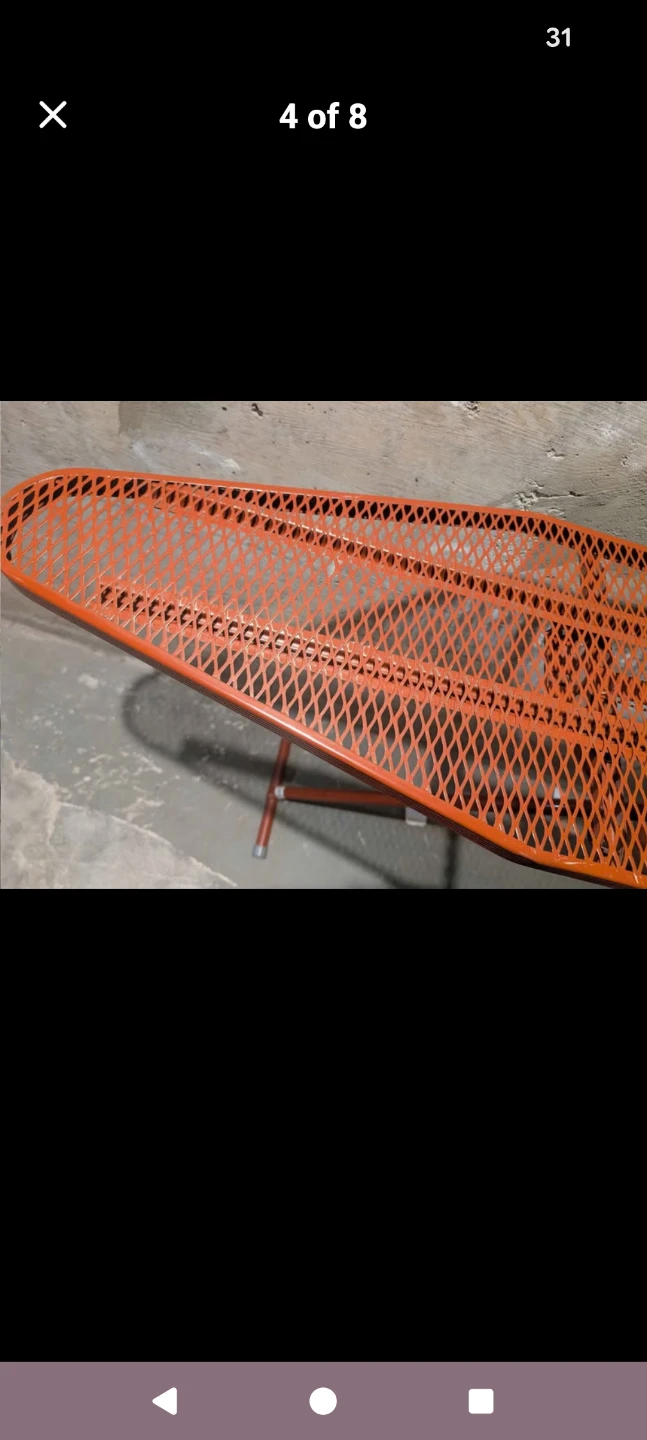 Orange Metal Mesh Ironing Board - photo 4