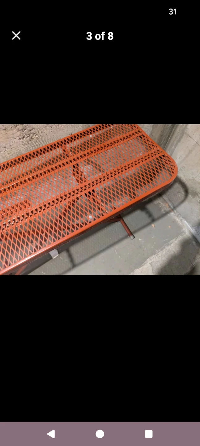 Orange Metal Mesh Ironing Board - photo 5