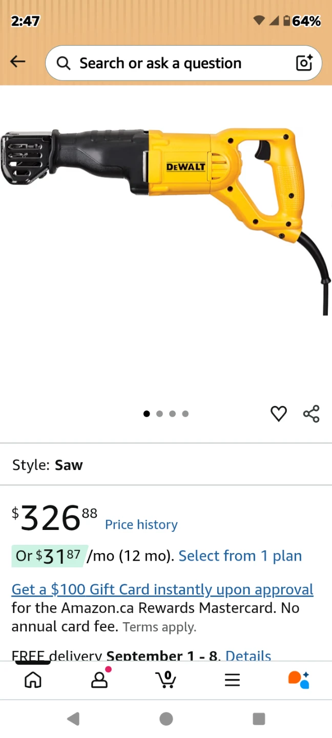 DEWALT Reciprocating Saw
