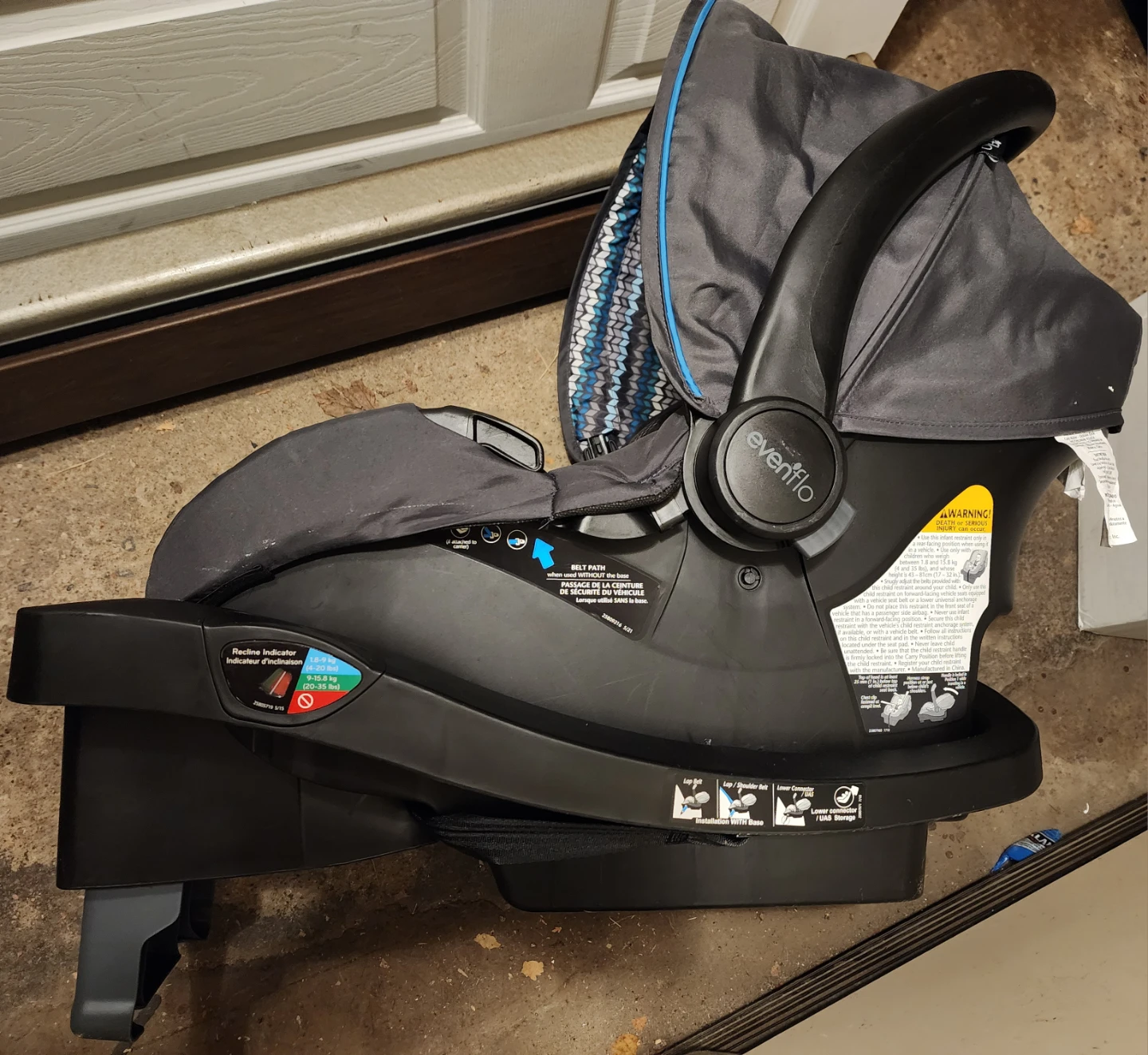 Evenflo Nurturemax infant baby car seat - photo 3